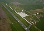 Runway Airport Magdeburg-Cochstedt international (CSO) - aerial view